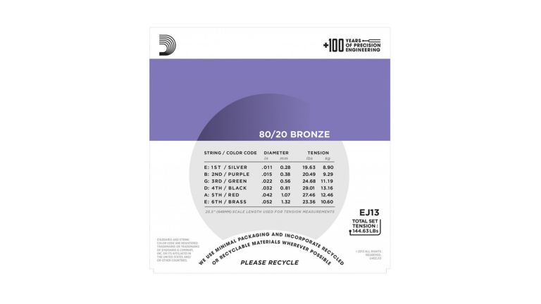 D'Addario EJ13 11-52 Žice za akustične gitare