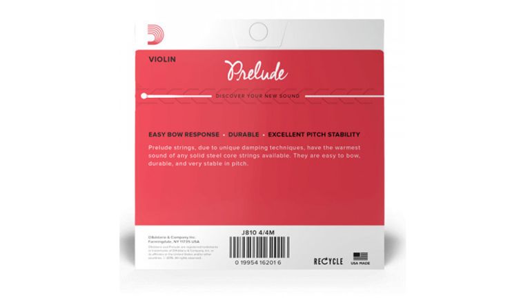 D'Addario J810 Prelude 4/4 Medium Žice a violinu