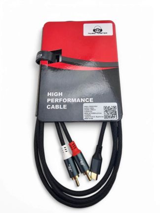 Audio kabal USB-C na 2 komada RCA dužine 2m 