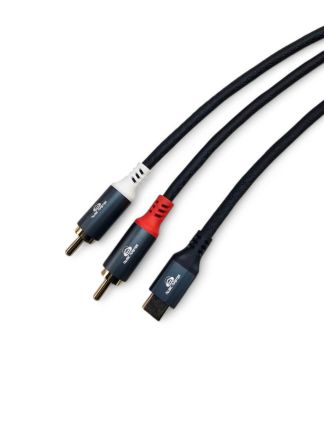 Audio kabal USB-C na 2 komada RCA dužine 2m 