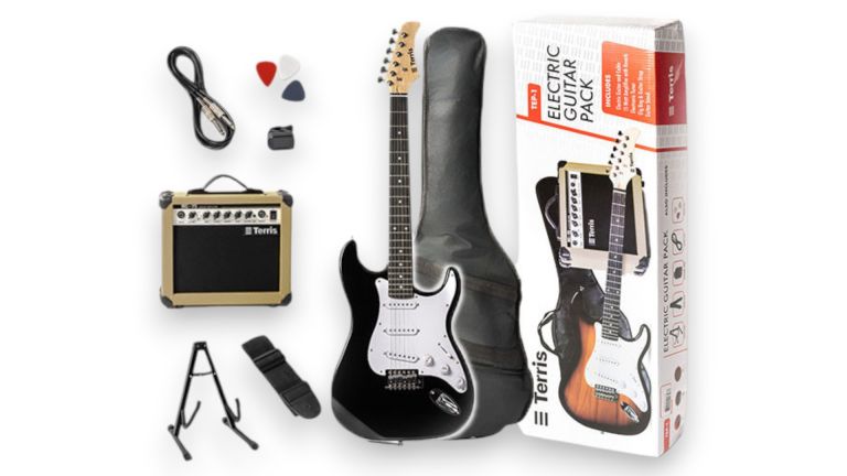 Terris TEP1BLK Black Električna gitara set
